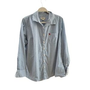 Ariat Women's Kirby Stretch Blue Striped Long Sleeve Shirt 1X Business Casual